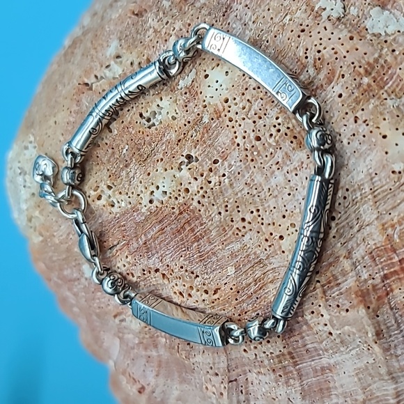 Brighton "Marrakesh" Scrollwork Linked Beaded Bracelet! A Brighton Classic! - Picture 8 of 9